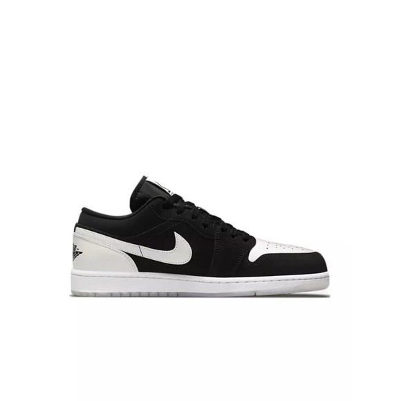 Nike Air Jordan 1 Low SE Diamond Shorts Black White Size 10.5 Mens DH6931-001 DS - Picture 3 of 11